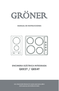 Manual de uso Gröner QEE2T Placa