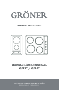 Manual de uso Gröner QEE4T Placa