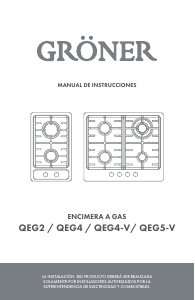 Manual de uso Gröner QEG5-V Placa