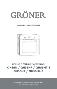 Manual de uso Gröner QH56N Horno