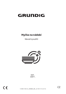 Manuál Grundig GNFP 4550 WB Myčka na nádobí