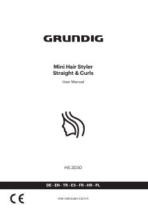 Kullanım kılavuzu Grundig HS 2030 Saç düzleştirici