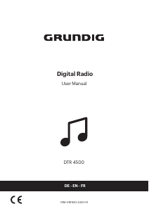 Mode d’emploi Grundig DTR 4500 BT DAB Radio