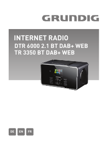 Mode d’emploi Grundig TR 3350 BT DAB+ WEB Radio