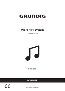 Manual Grundig CMS 4200 Stereo-set