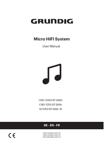 Manual Grundig CMS 3000 BT DAB+ Stereo-set