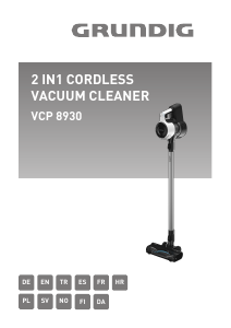 Manual Grundig VCP 8930 Vacuum Cleaner