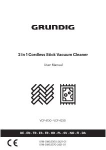 Kullanım kılavuzu Grundig VCP 4230 Elektrikli süpürge