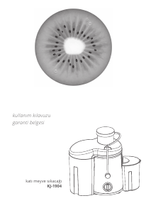Kullanım kılavuzu Kiwi KJ-1904 Meyve sıkacağı