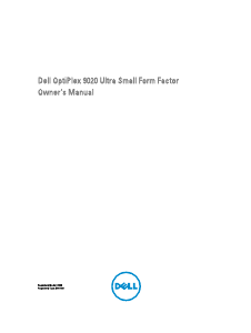 Manual Dell OptiPlex 9020 Desktop Computer