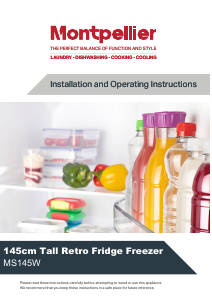 Manual Montpellier MS145W Fridge-Freezer