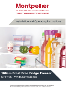 Manual Montpellier MFF165K Fridge-Freezer