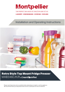 Manual Montpellier MAB346C Refrigerator