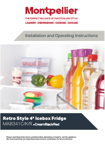 Manual Montpellier MAB341C Refrigerator