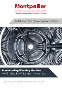 Manual Montpellier MW6105W Washing Machine