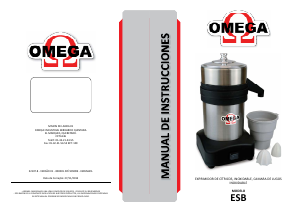 Manual de uso Omega ESB Exprimidor de cítricos