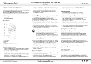 Bedienungsanleitung Rosenstein and Söhne NC-3417-675 Zitruspresse