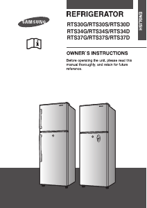 Manual Samsung RTS371GBSW Fridge-Freezer