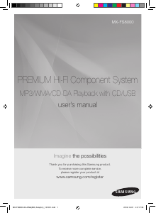 Handleiding Samsung MX-FS8000 Stereoset