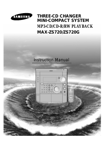 Handleiding Samsung MAX-ZS720 Stereoset