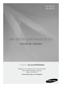 Manual Samsung MX-D870D Aparelho de som