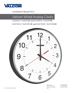 Manual Valcom V-A11016B Clock