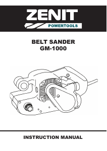 Manual Zenit ZLSH-1000 Belt Sander