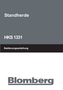 Bedienungsanleitung Blomberg HKS 1331 Herd