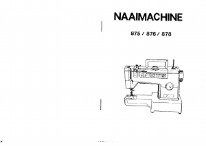 Handleiding Singer 875 Naaimachine
