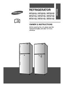 Handleiding Samsung RT331GBEW Koel-vries combinatie