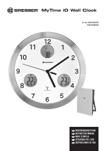 Manual Bresser 8020210CM3000 MyTime iO Clock