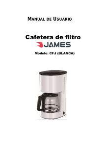 Manual de uso James CFJ Máquina de café