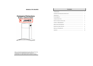 Manual de uso James CURVA Campana extractora