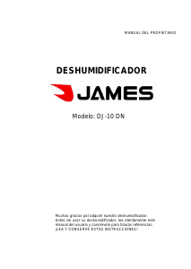 Manual de uso James DJ 10 DN Deshumidificador
