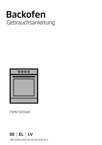 Rokasgrāmata BEKO FSM 67320 GXS Kombinētā plīts