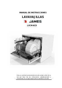 Manual de uso James LVCM-6CD Lavavajillas