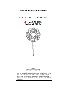 Manual de uso James VP 170 BK Ventilador