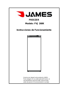 Manual de uso James FVJ 261 KN G2 Congelador