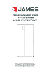 Manual de uso James RJ 40K SBS Frigorífico combinado
