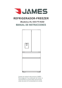 Manual de uso James RJ 455 FTI KDD Frigorífico combinado