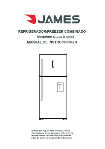 Manual de uso James RJ 60 K INOX Frigorífico combinado