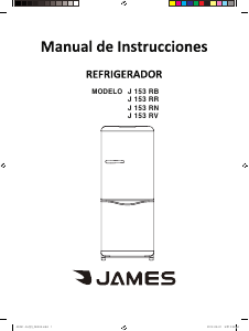 Manual de uso James J 153 RV Frigorífico combinado