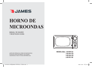 Manual de uso James J-20 RR G2 Microondas