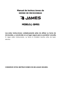 Manual de uso James J-31 MDGI-U Microondas