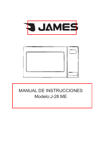 Manual de uso James J-28 ME Microondas