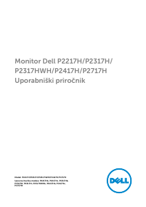 Priročnik Dell P2317HWH LCD-zaslon