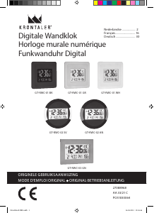 Mode d’emploi Krontaler GT-RWC-02 AN Horloge