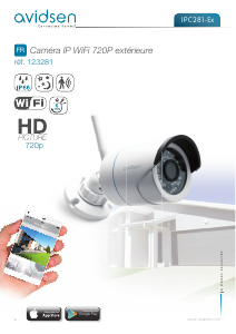 Manual Avidsen 123281 WiFi Câmera IP