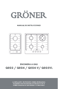 Manual de uso Gröner QEG5VL Placa