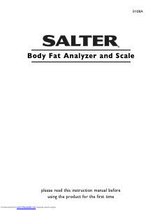 Manual Salter 9108A Scale